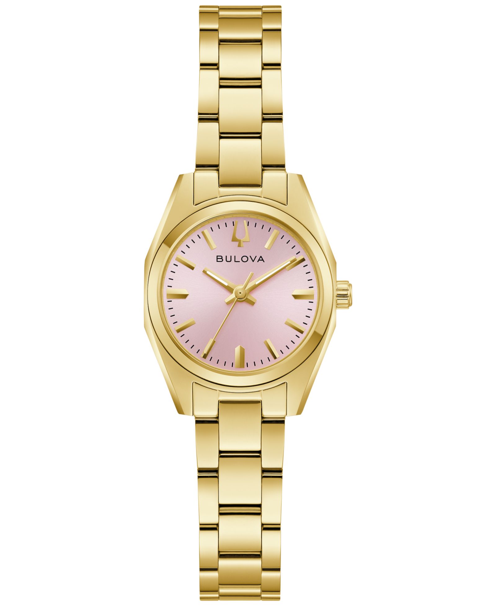 Bulova Women's Classic Surveyor Gold-Tone Stainless Steel Bracelet Watch 22.7mm