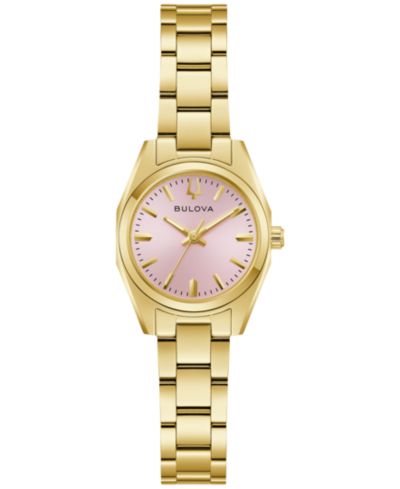 Bulova Женские классические часы Surveyor Gold-Tone Stainless Steel Bracelet 22.7mm