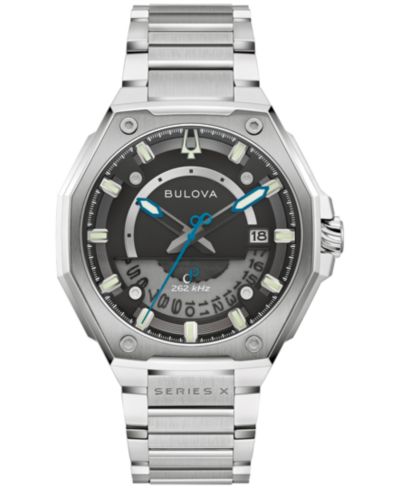 Bulova мужские часы Luxury Series X HPQ Precisionist из нержавеющей стали 42mm Silver-Tone