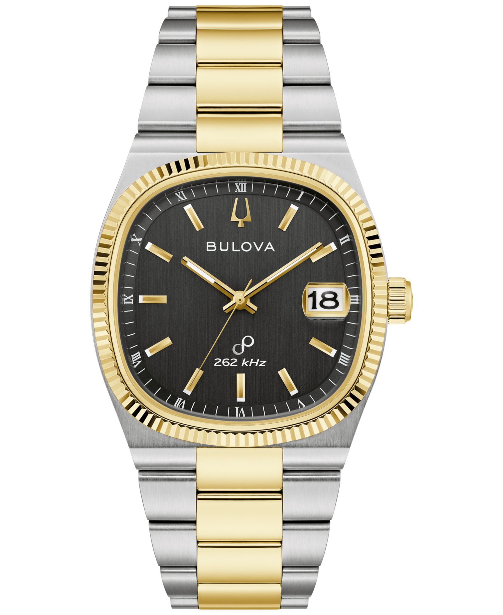 Bulova Men's Classic Super Seville HPQ Precisionist Two-Tone Stainless Steel Bracelet Watch 37.5mm
