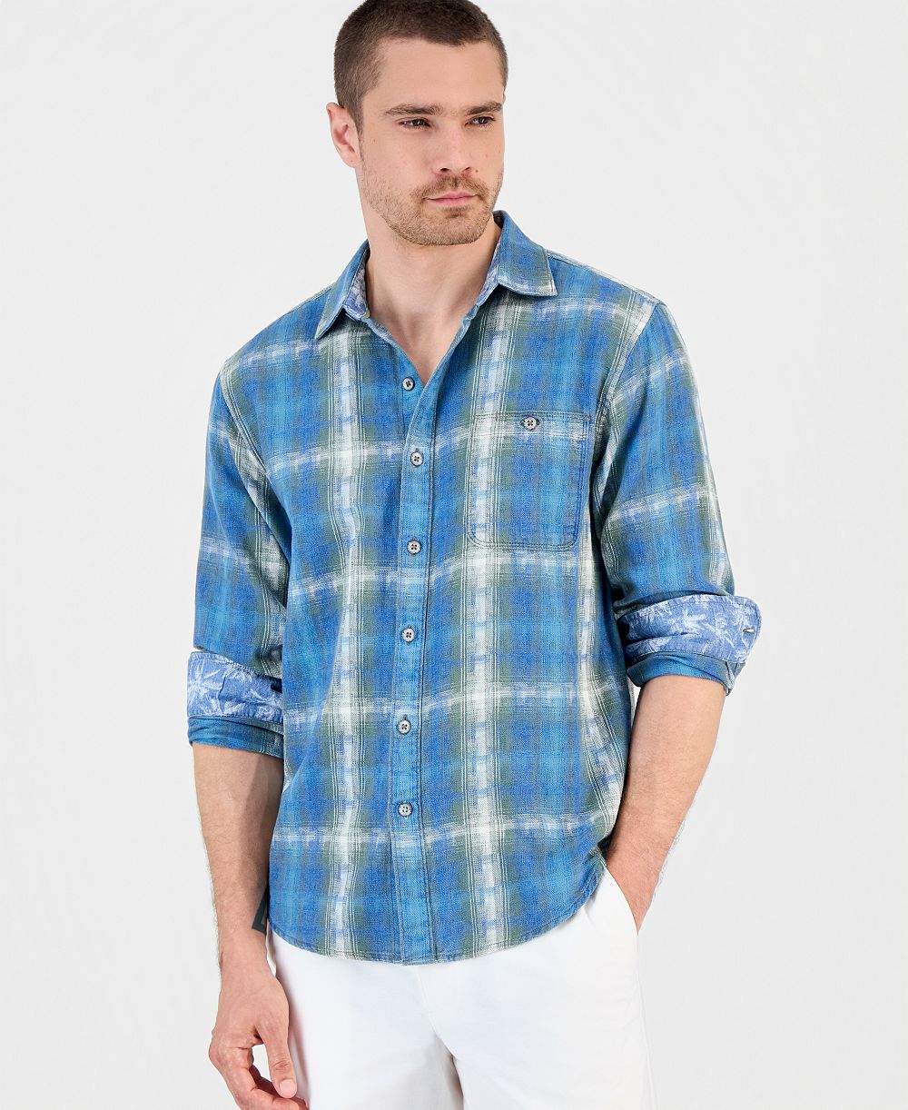 Tommy Bahama мужская рубашка с длинным рукавом и клетчатым принтом Palo Alto