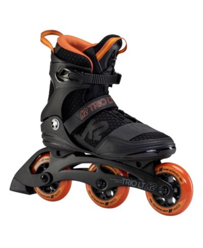 K2 Trio LT 100 Black Orange Mens Urban Inline Skates