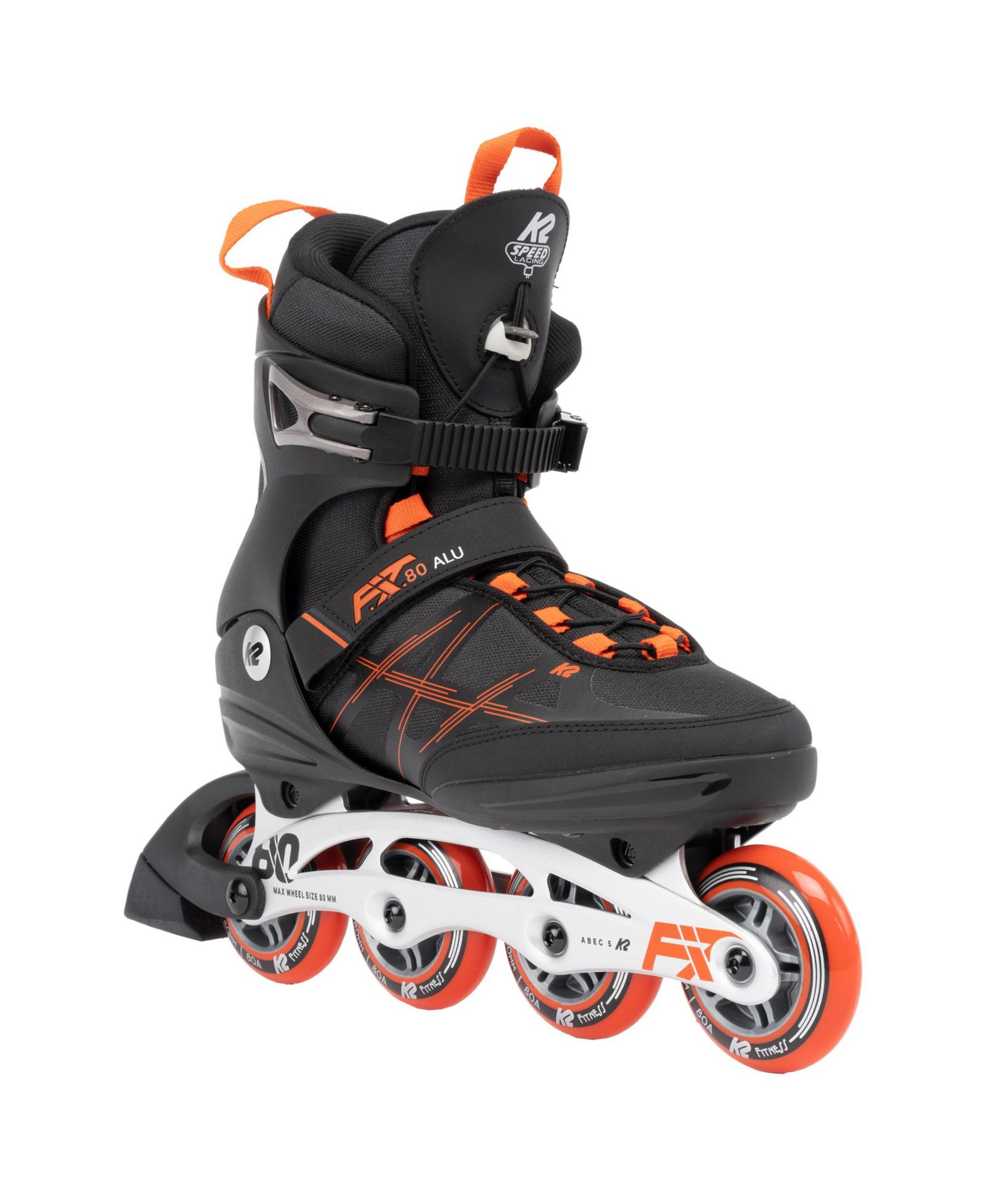 K2 F.I.T. 80 ALU Black Mens Inline Skates