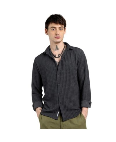 Cahoot Men's Cube-Textured Shirt