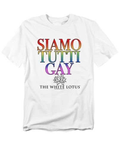 Мужская футболка Logovision The White Lotus Siamo Tutti Gay T-Shirt