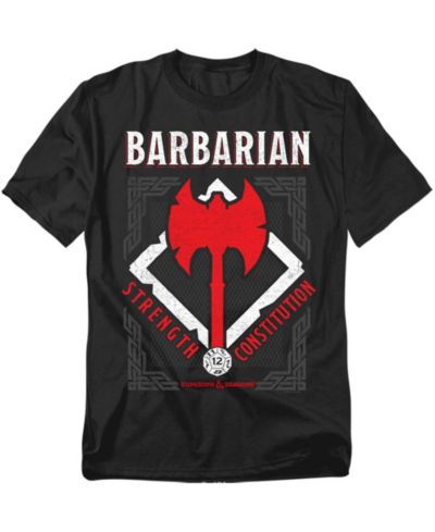 D&D Футболка Dungeons Dragons Barbarian Strength Constitution для больших и высоких