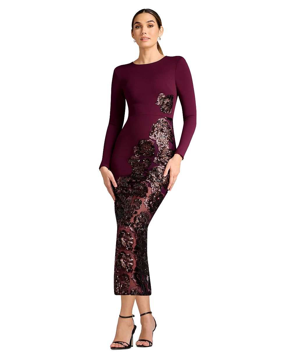 Dress the Population Women's Mara Bodycon Long Sleeve Dress