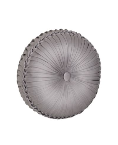 Декоративная круглая подушка J Queen New York Mary Tufted, 15" x 15"