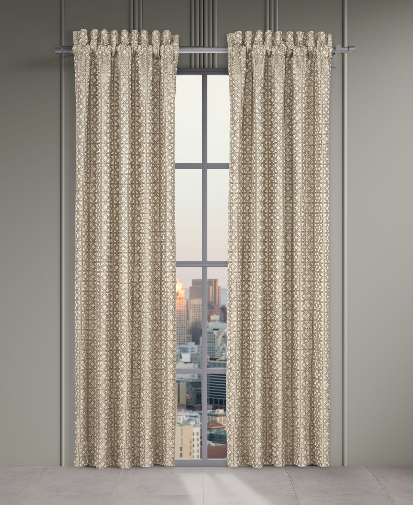 J Queen New York Alaro Window Panel Pair, 50 x 84"