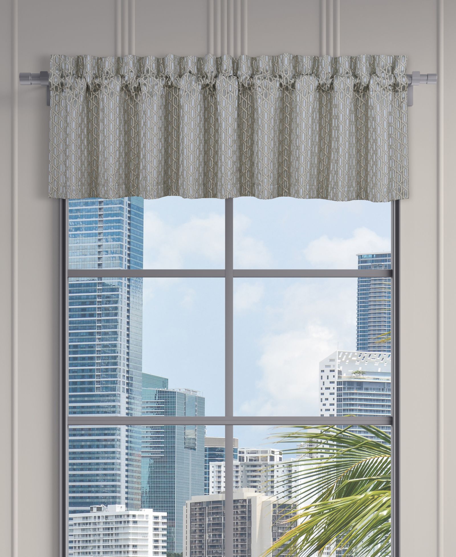 J Queen New York Metropolitan Window Straight Valance, 18" x 88"