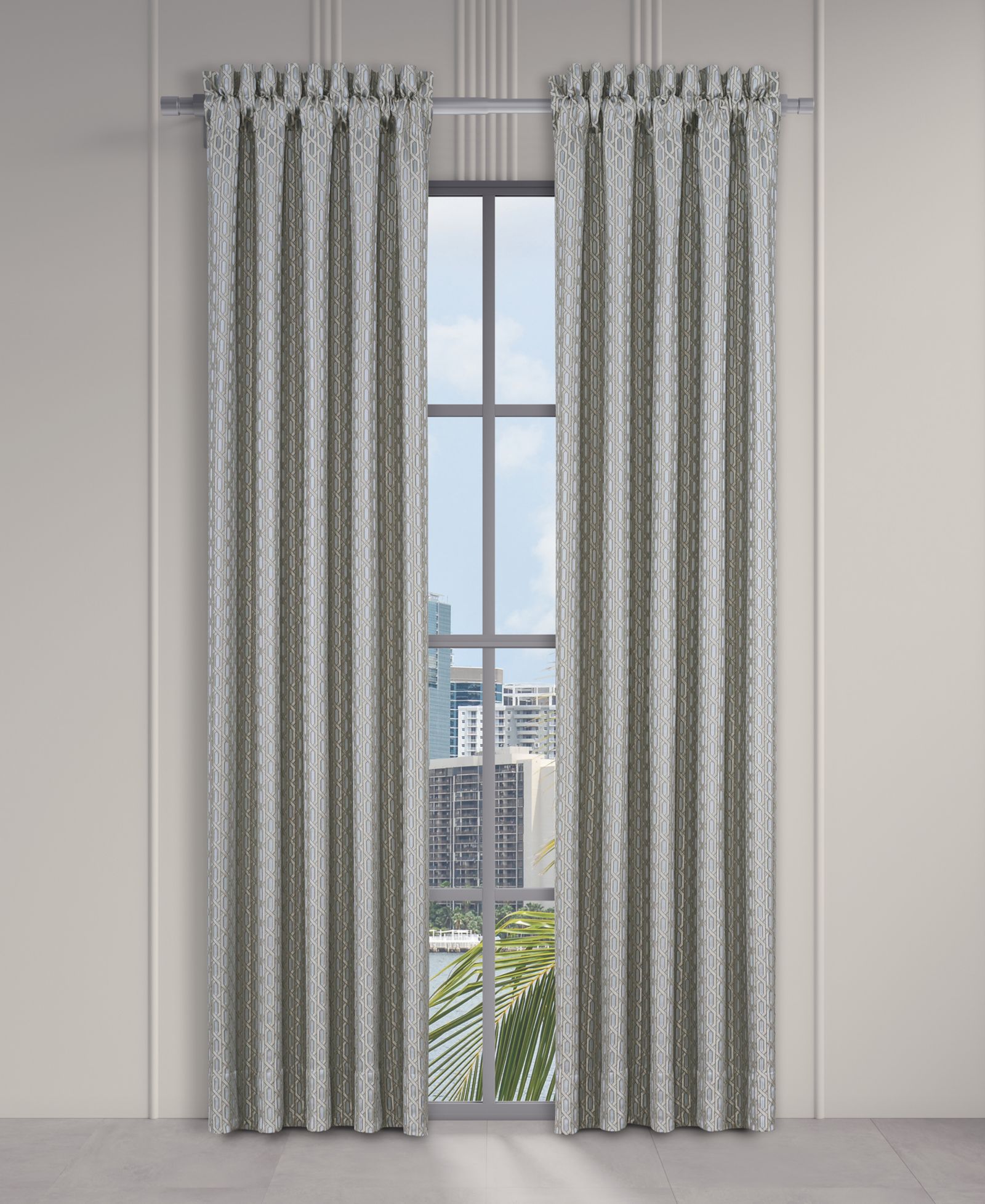 J Queen New York Metropolitan Window Panel Pair, 50 x 84"