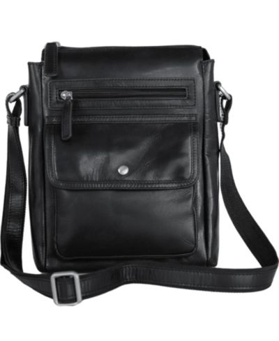 Mancini Men's Everyday Leather Crossbody Bag