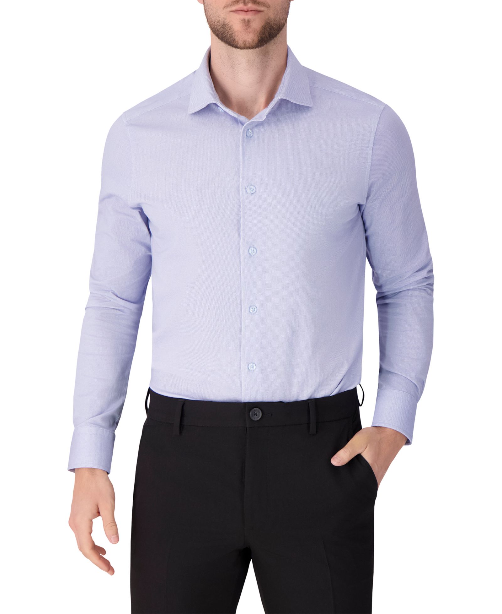 Мужская рубашка Victor Emmanuel Pin Dot Print Dress Shirt