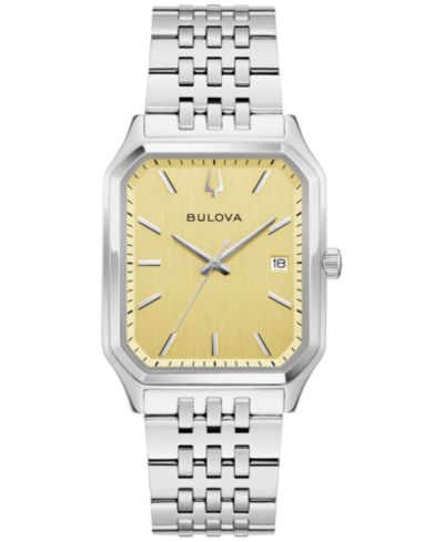 Bulova Men's Special Edition Tony Bennett Classic We are All Here Silver Tone Bracelet Watch 32mm