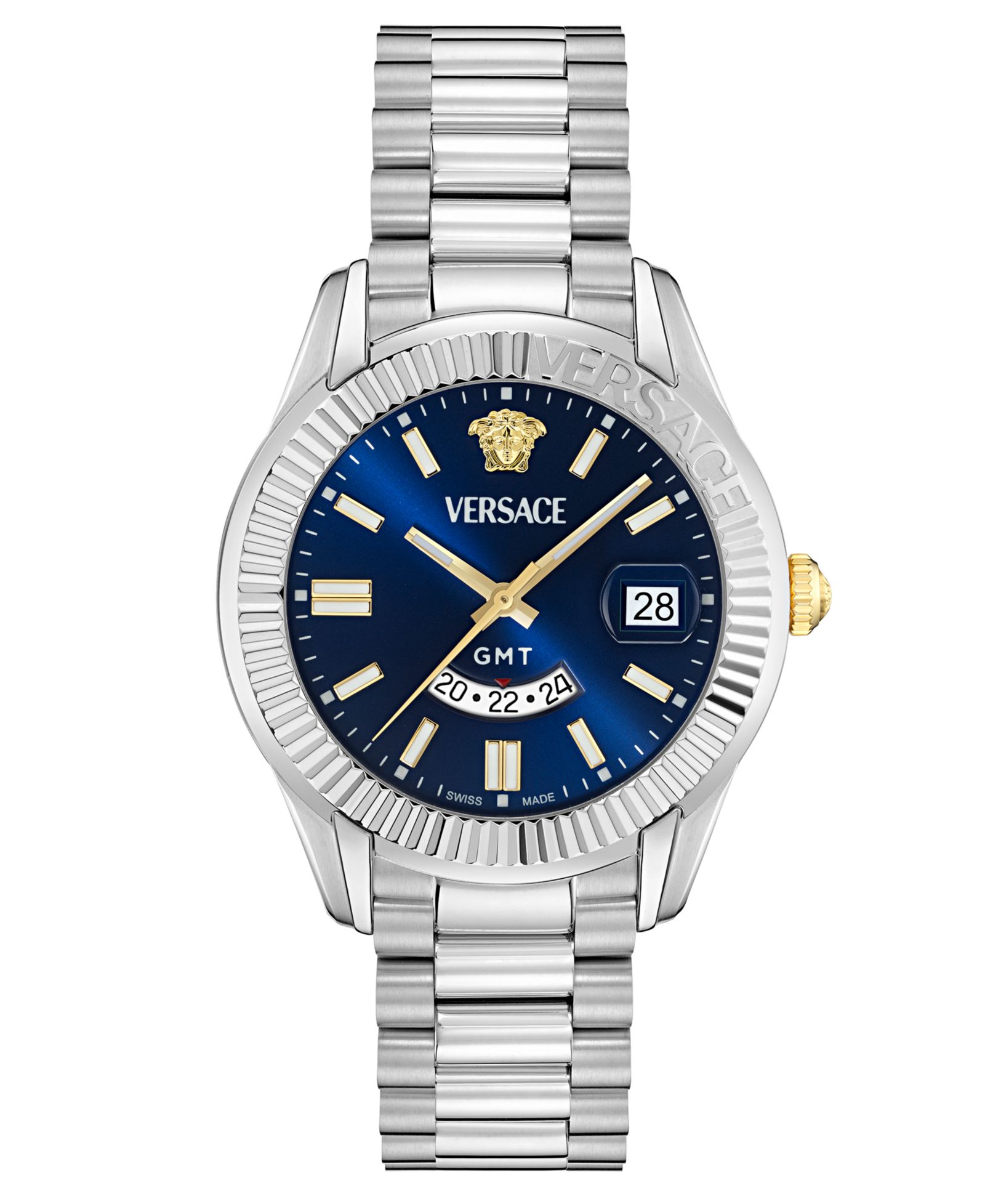 Мужские часы Versace Apodis GMT Stainless Steel 41mm