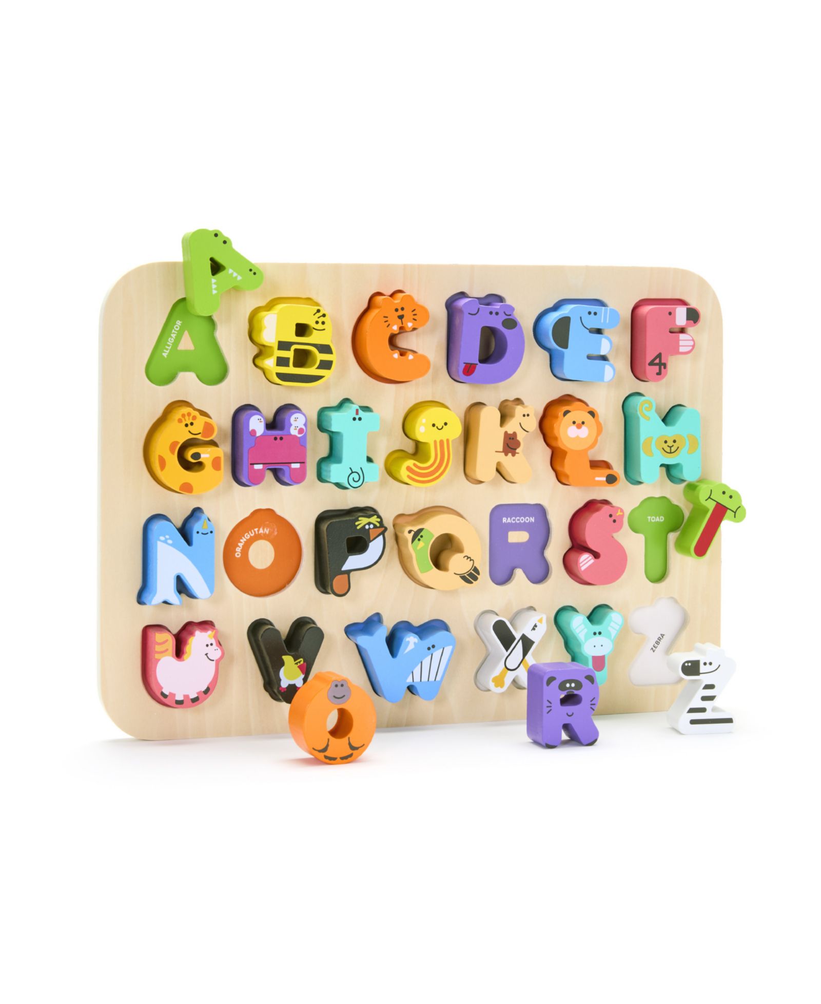 Geoffrey's Toy Box Animal Alphabet Jungle Puzzle Board