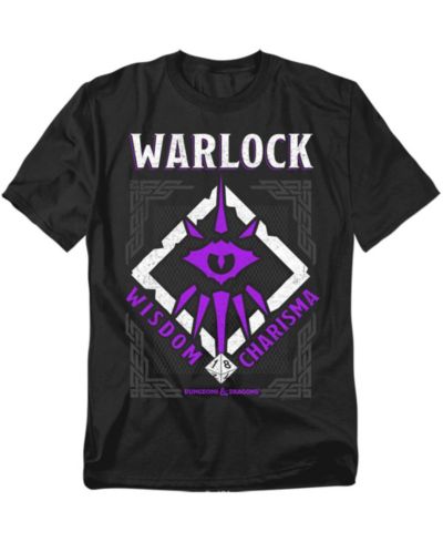 Мужская футболка D&D Men's Dungeons Dragons Warlock Wisdom Charisma