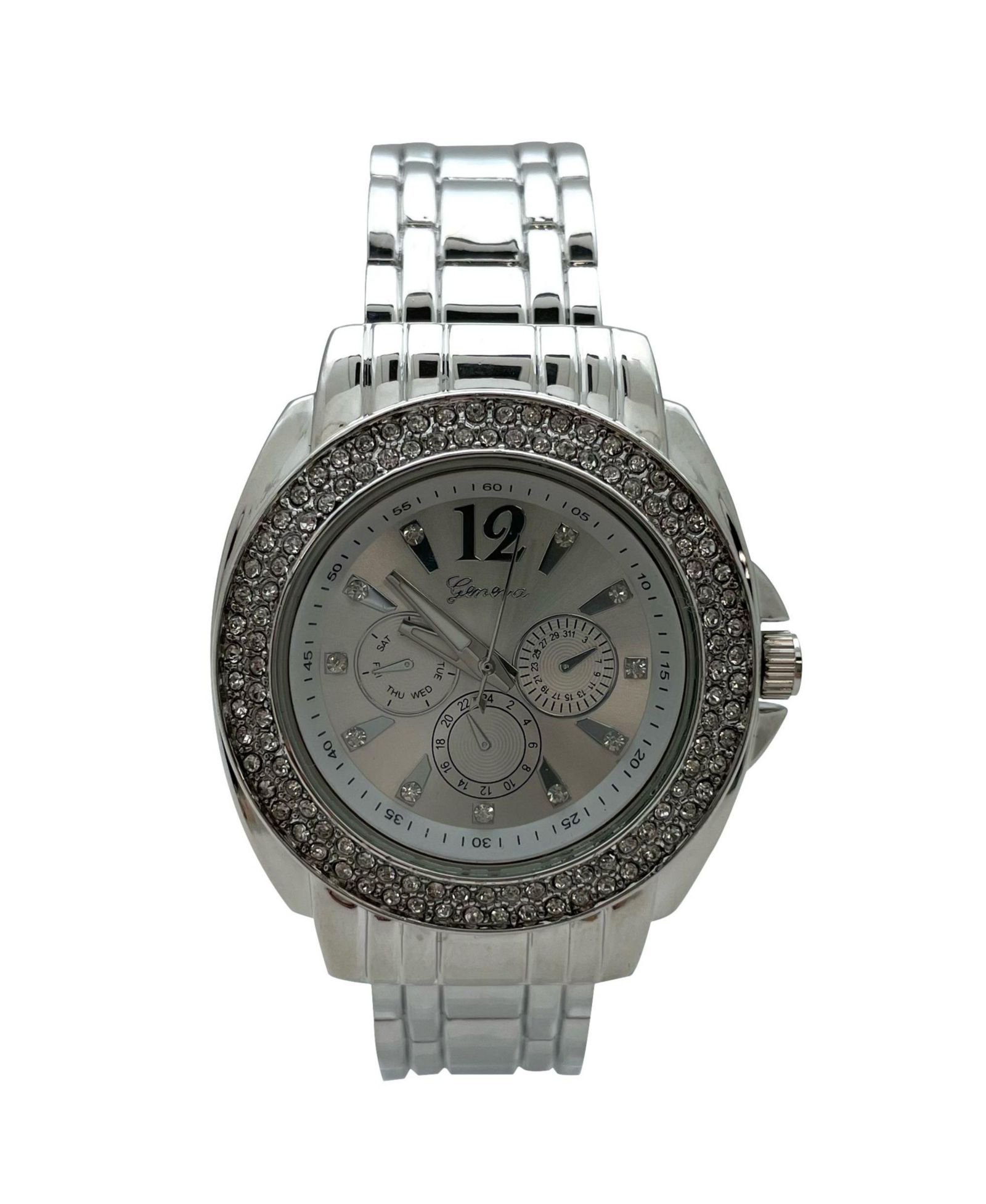 Olivia Pratt Everyday Dress Up Bangle Women Watch, Silver
