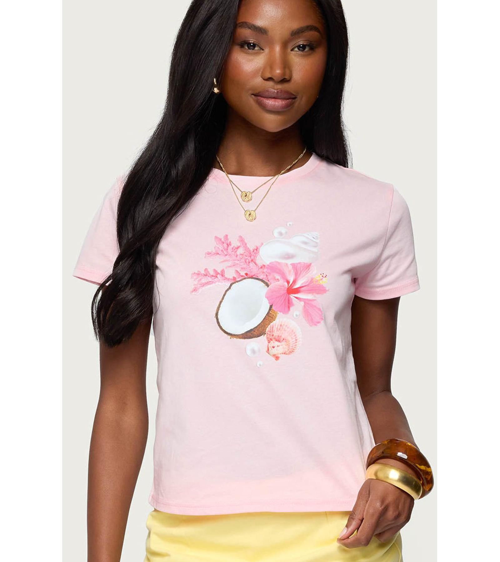 Edikted Женский Ocean S Calling Coastal T Shirt