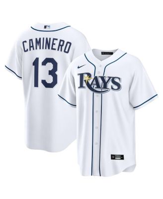 Nike мужская реплика домашняя джерси White Tampa Bay Rays для юниоров Caminero
