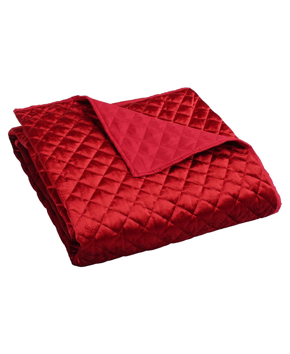 Декоративный стеганый плед Levtex Red Velvet Reversible, 50" x 60"
