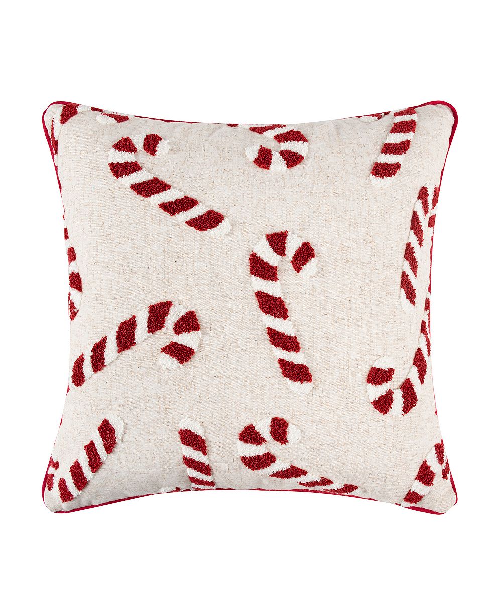 Levtex Gingerbread Village Embroidered Decorative Pillow, 18" x 18"