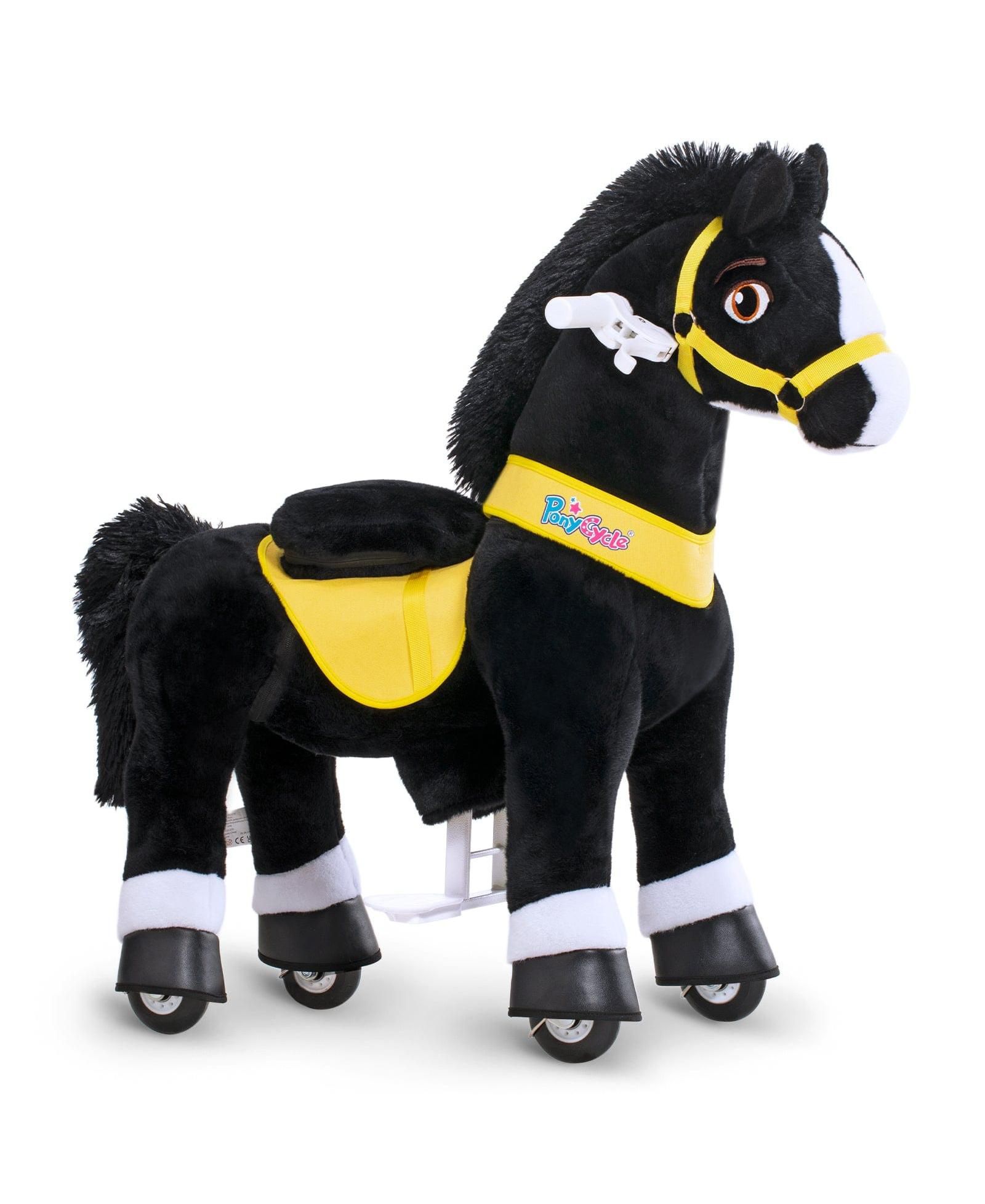 PonyCycle Ride-on Horse Black Model E Size 3 для 3-4 лет