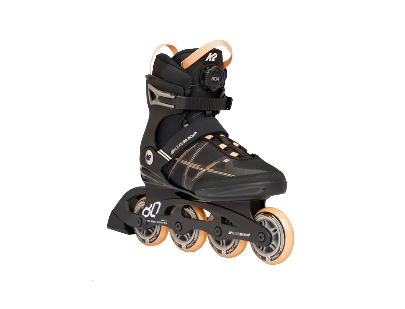 K2 Alexis 80 BOA Black/Pink Womens Inline Skates