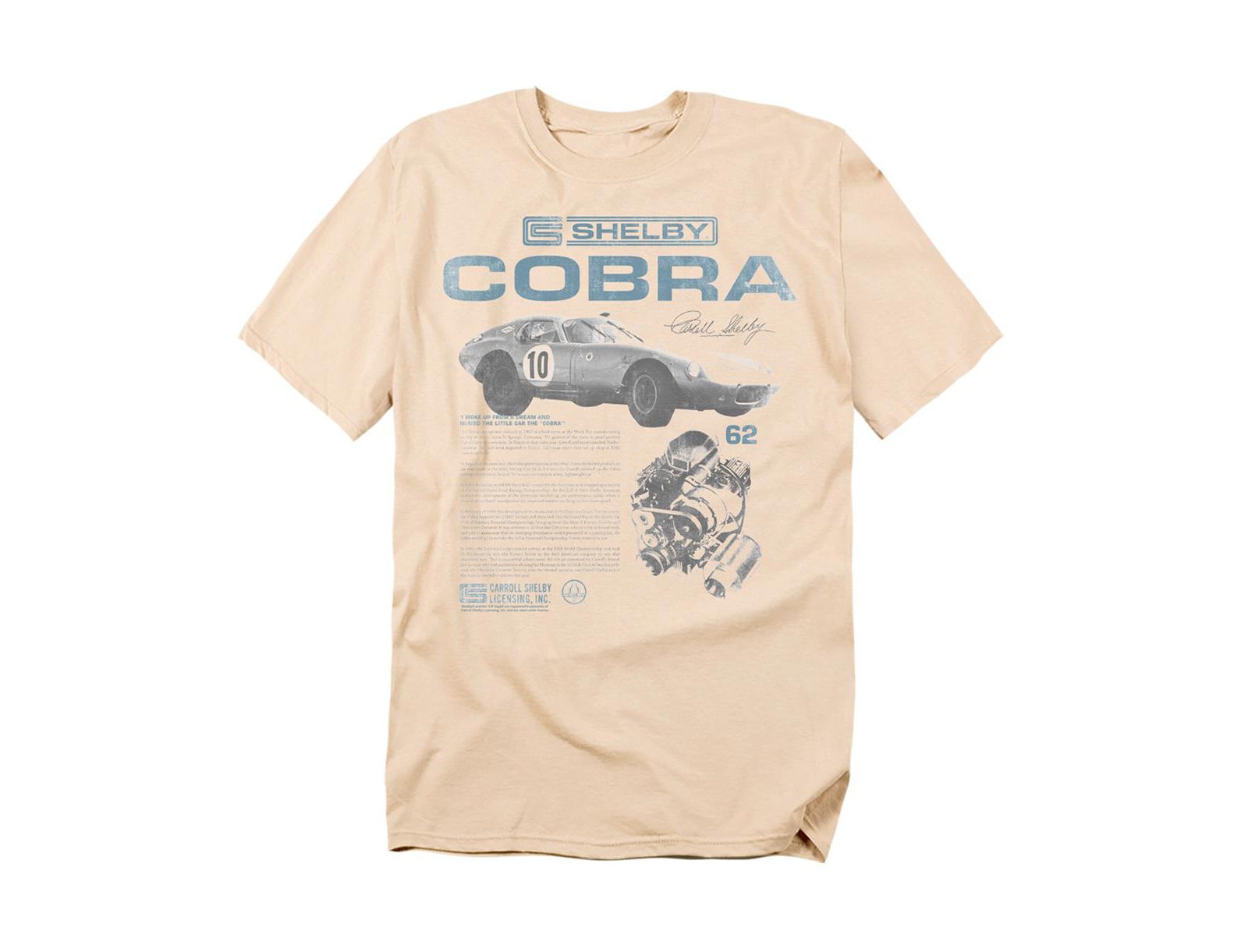 Shelby Cobra Men's Racing Infographic T-Shirt