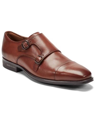 Мужские туфли Kenneth Cole New York Charles из кожи с двойным ремешком Monk Strap