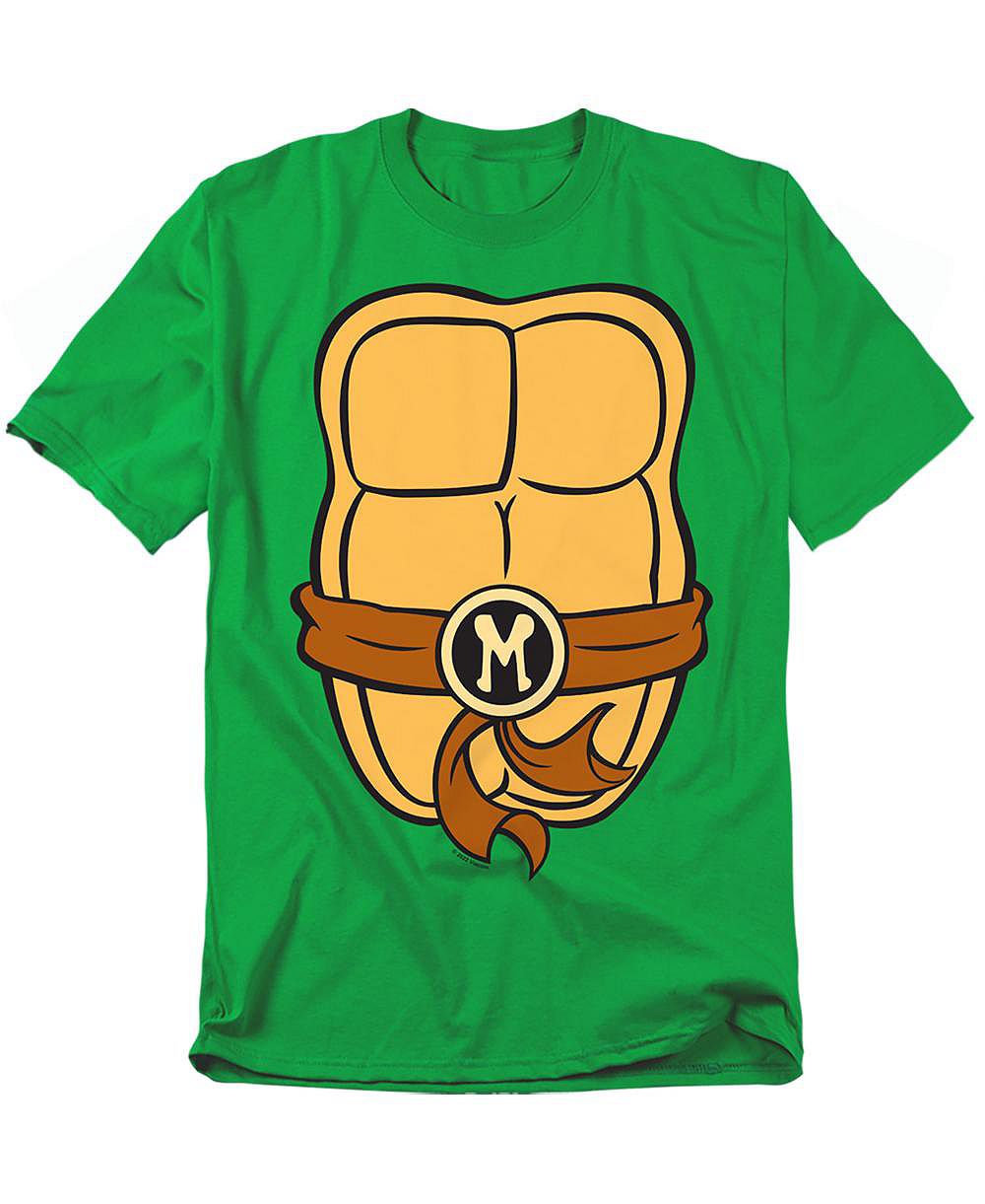 Мужская футболка Teenage Mutant Ninja Turtles с принтом Микеланджело