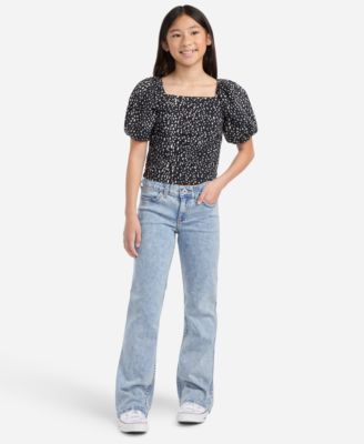 abercrombie kids Girls' 5-18 Low Rise Bootcut Jeans