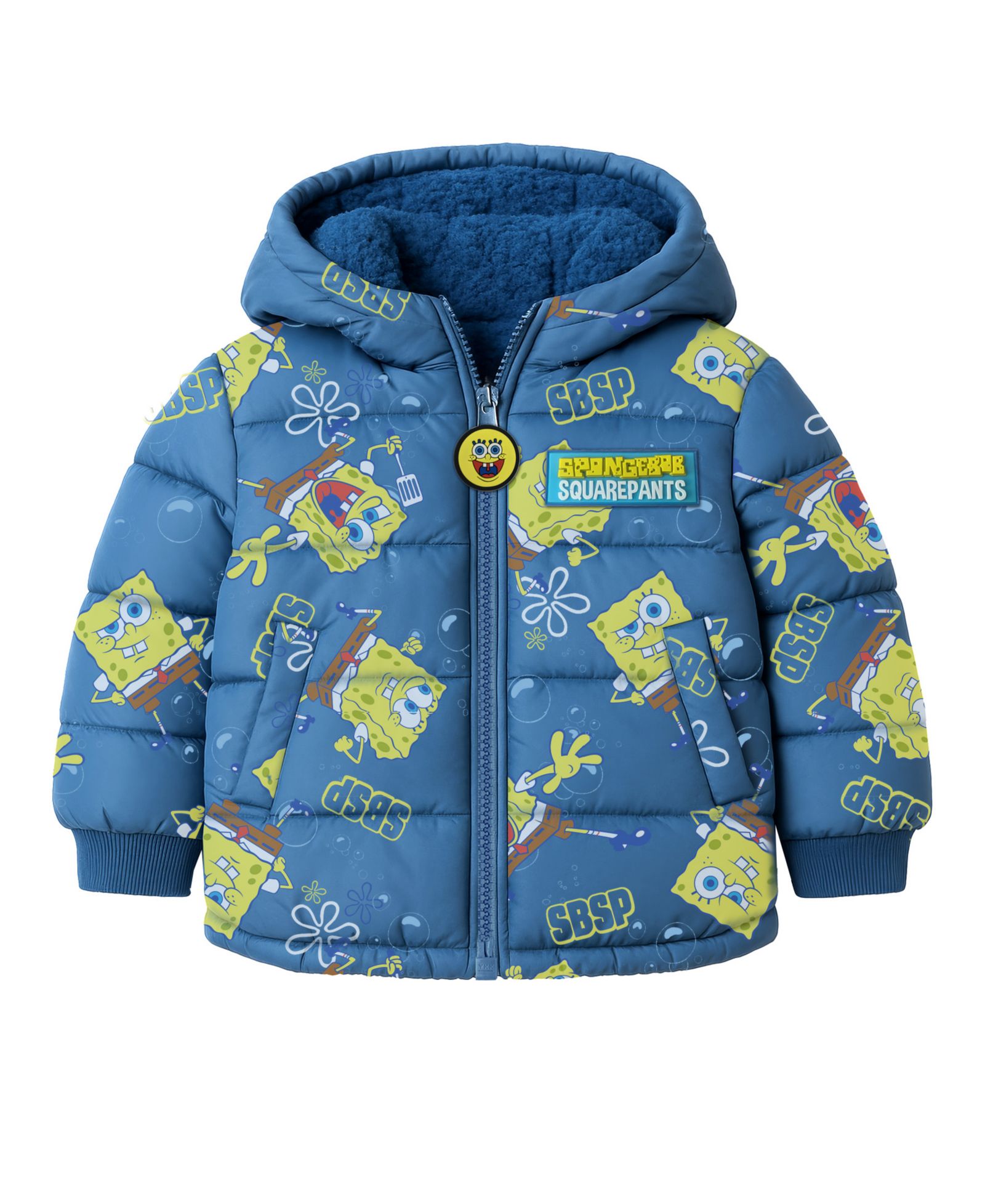 Детская ветровка SpongeBob SquarePants Printed Puffer Jacket 2T-7