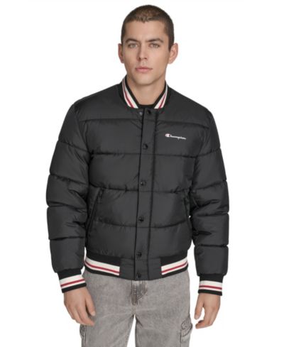 Champion Men's Quilted Varsity Puffer Jacket