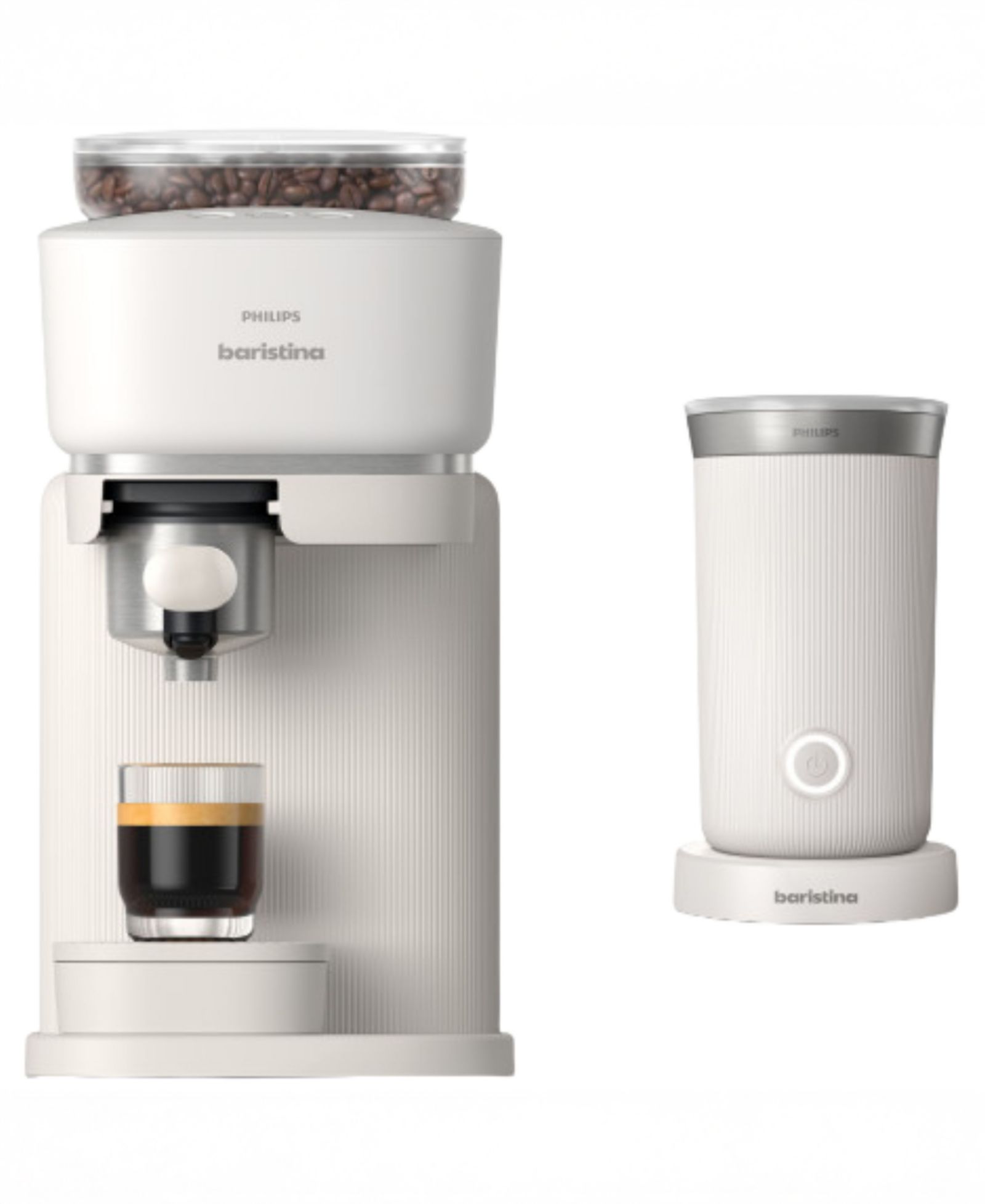 Philips Baristina Automatic Espresso Machine and Milk Frother Bundle