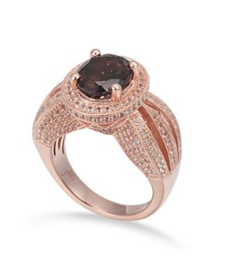 Коктейльное кольцо Suzy Levian New York с овальным топазом