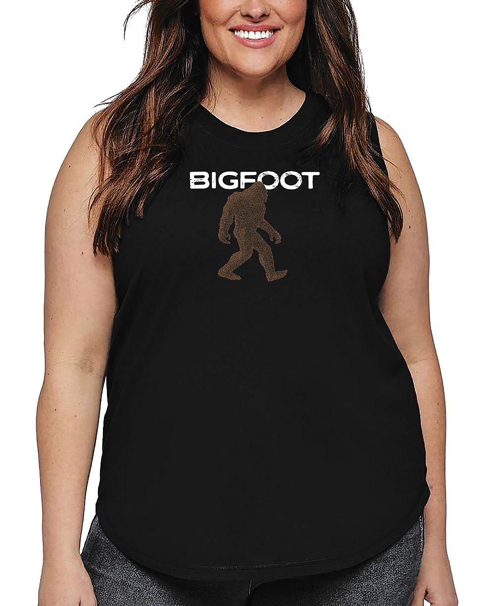 LA Pop Art Майка Plus Size Bigfoot Word Art
