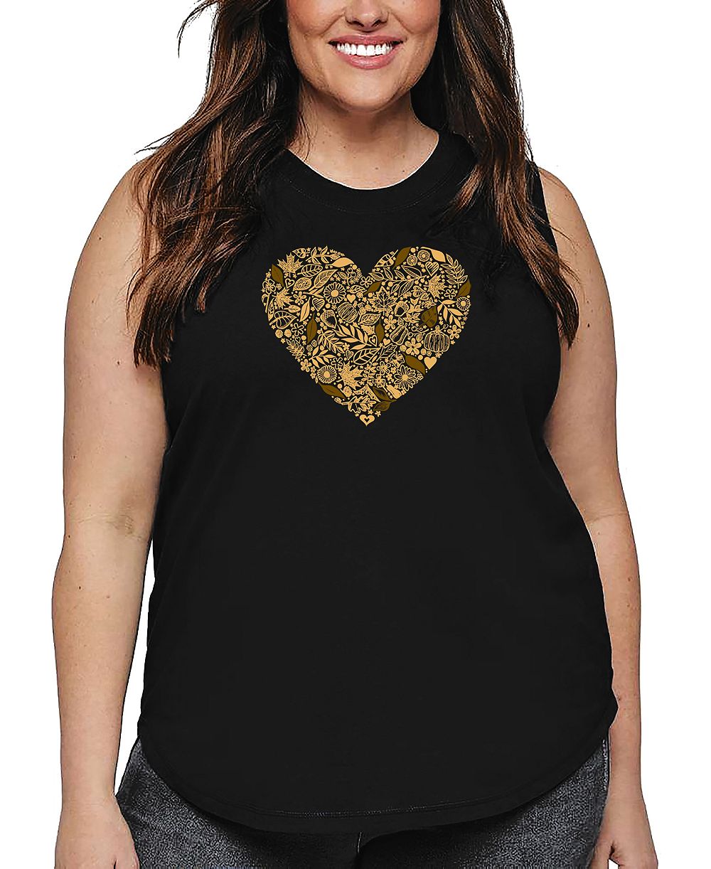 Танк-топ LA Pop Art Plus Size Fall Vibes Word Art