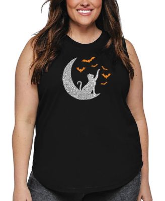 Женский топ La Pop Art Plus Size Lunar Bats Word Art