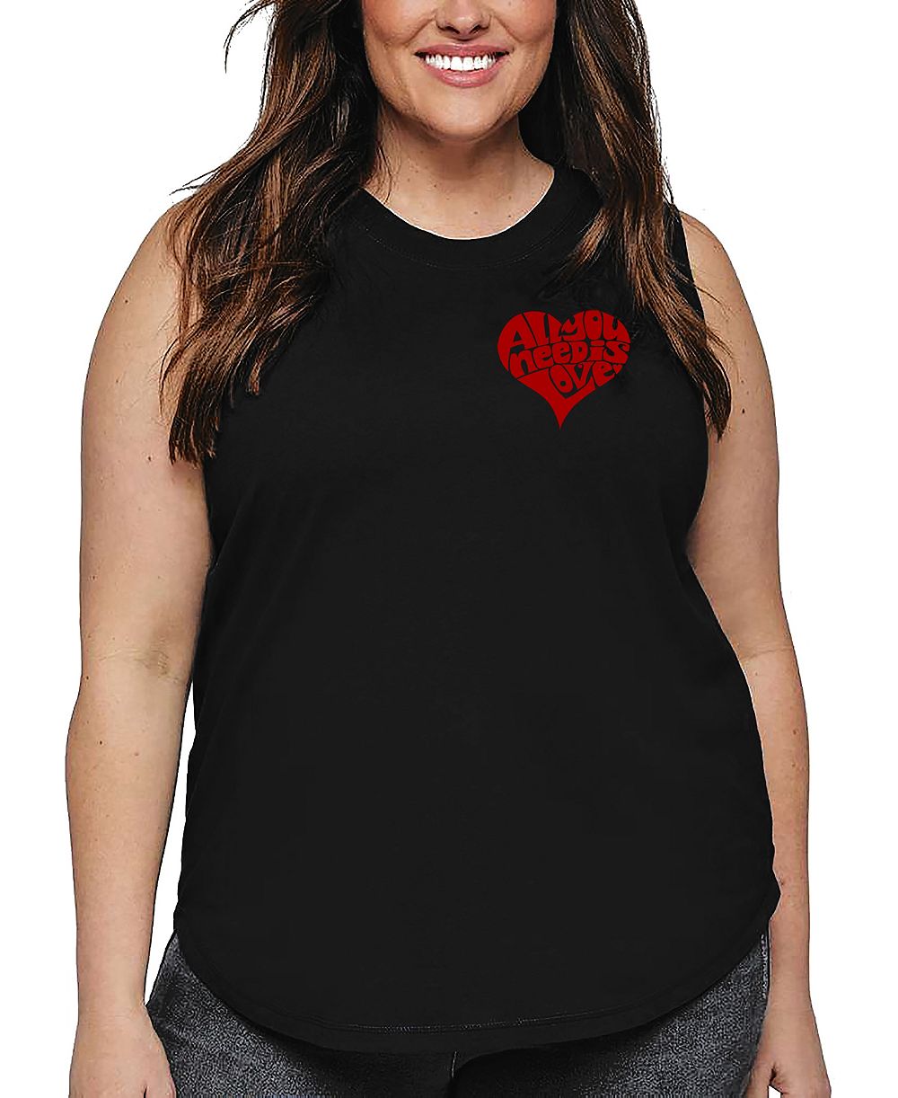 Майка La Pop Art Plus Size All You Need is Love