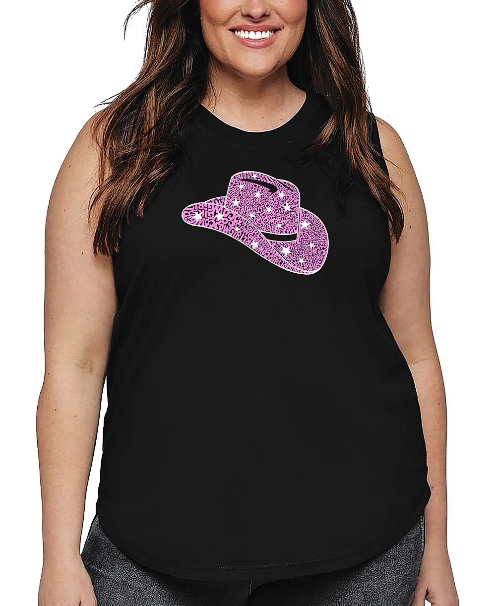 La Pop Art Plus Size майка с принтом Cowgirl Hat