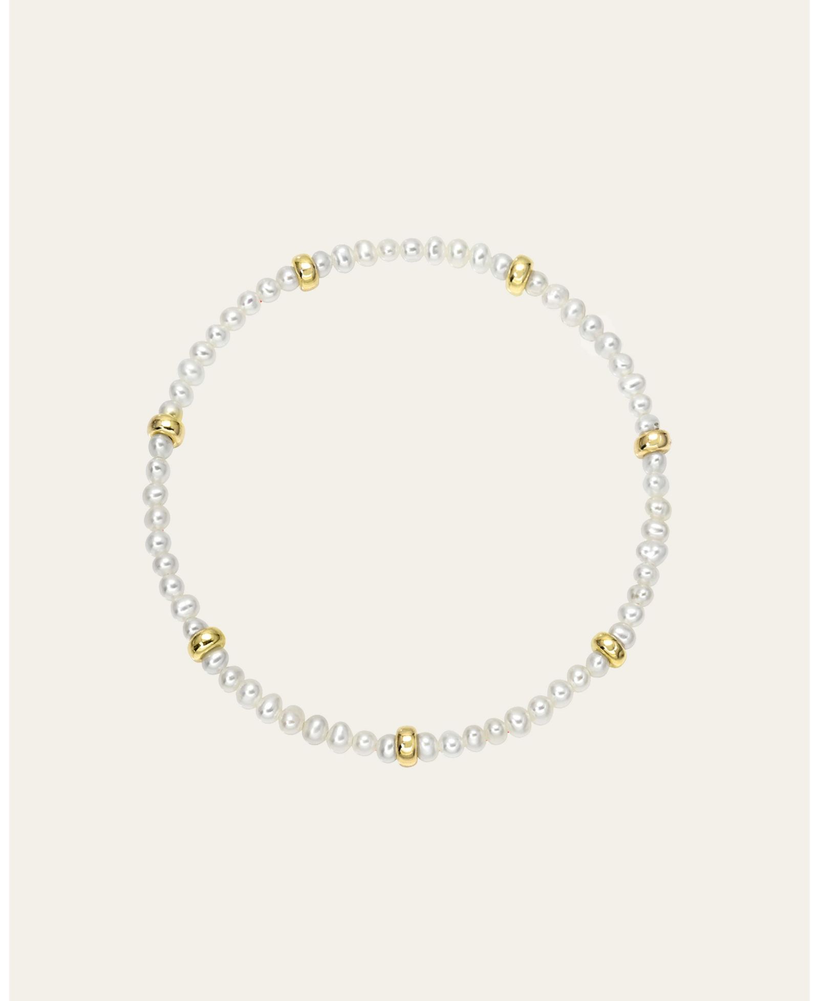 Pearl Segment Bead Bracelet