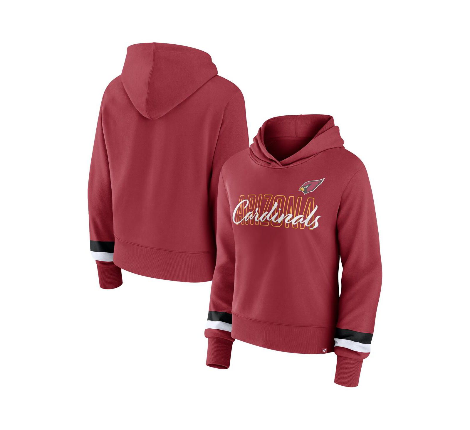Fanatics Women's Cardinal Arizona Cardinals Over Under Pullover Hoodie