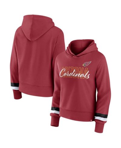 Толстовка-худи Fanatics Women's Cardinal Arizona Cardinals Over Under Pullover