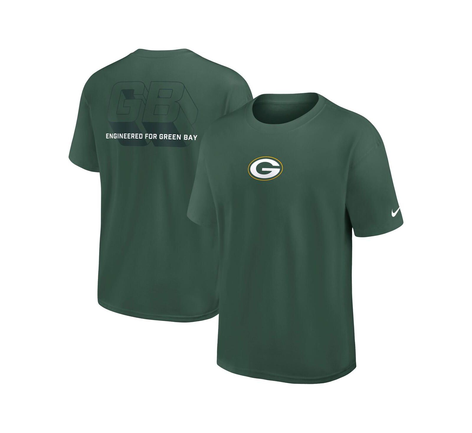 Футболка Nike Men's Green Green Bay Packers Dominate the Game Essential Max90