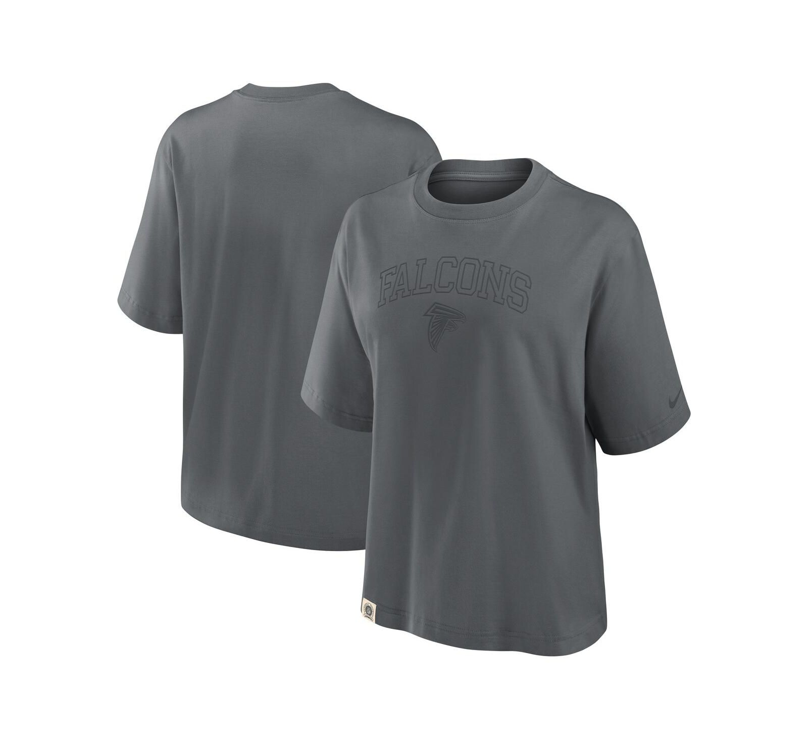 Nike Women's Charcoal Atlanta Falcons Glory Arch Boxy T-Shirt