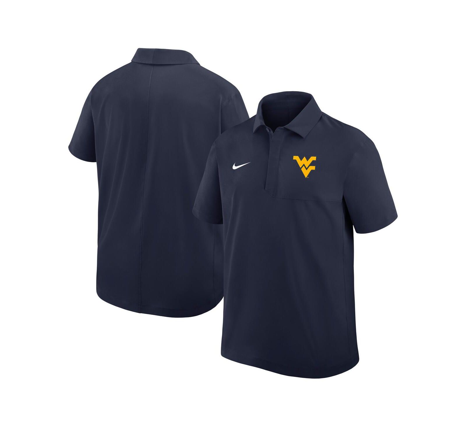 Nike Men's Navy West Virginia Mountaineers 2025 Coaches Sideline Polo Shirt