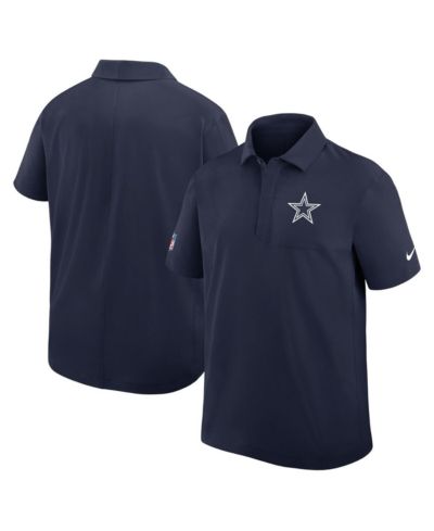Nike Мужская темно-синяя рубашка-поло Dallas Cowboys Sideline City Pride Woven Performance