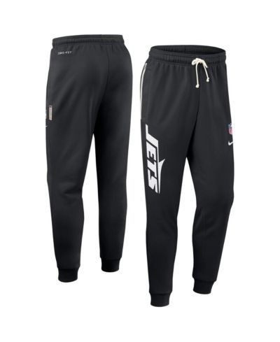 Nike Men's Black New York Jets Sideline Ground Game Performance Taper Pants