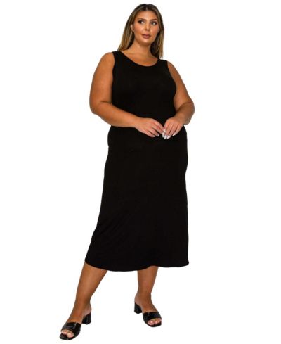 L I V D Women's Plus Size Mellie Tank Dress